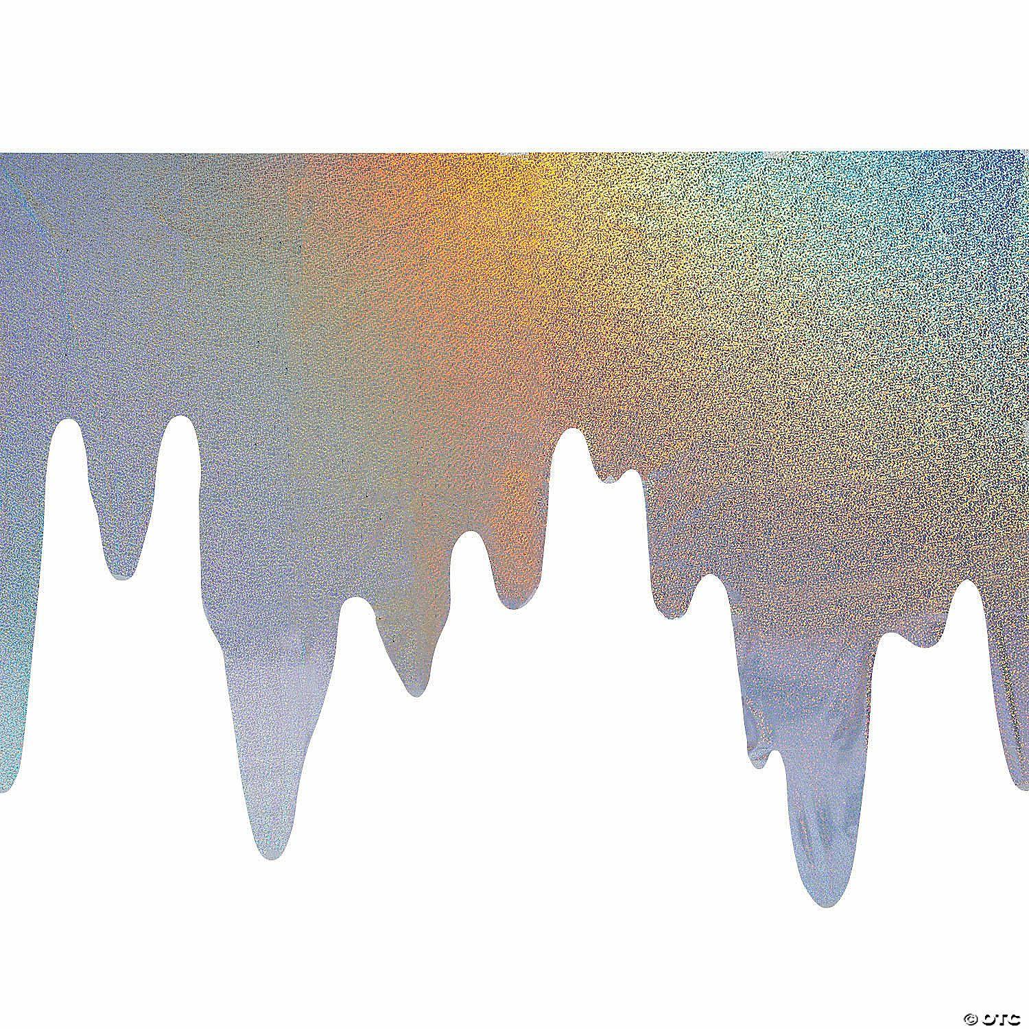 Wall Decorations | Iridescent Mylar Icicle Décor – 3 Pc.