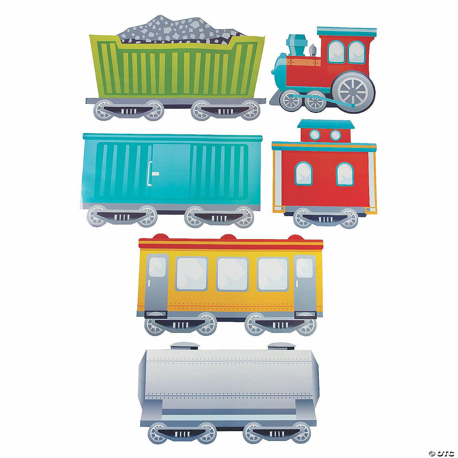 Wall Decorations | Large Train Cutouts – 6 Pc.