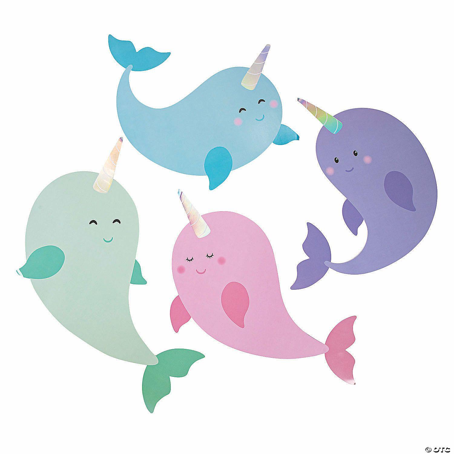 Wall Decorations | Narwhal Cutouts – 6 Pc.