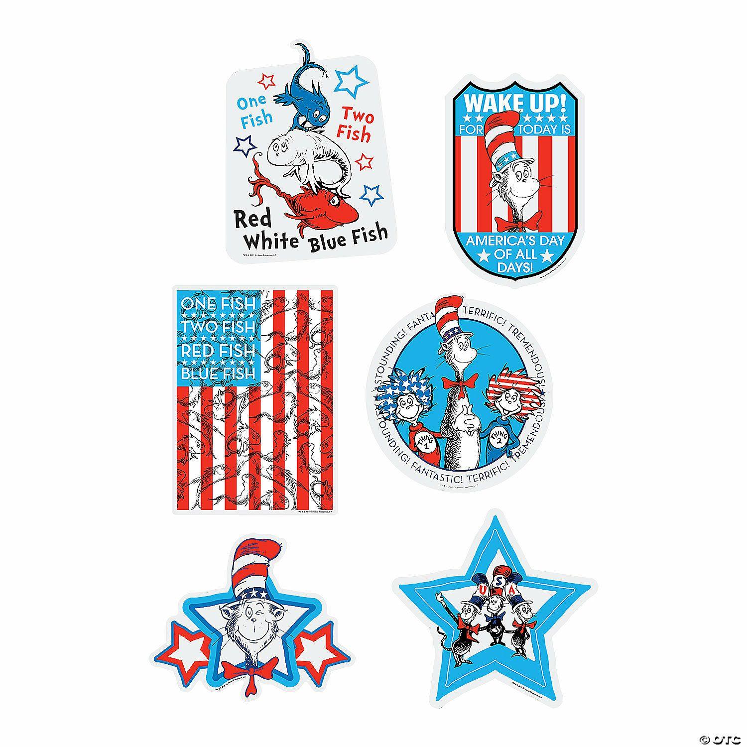 Wall Decorations | Patriotic Cutouts – 6 Pc.