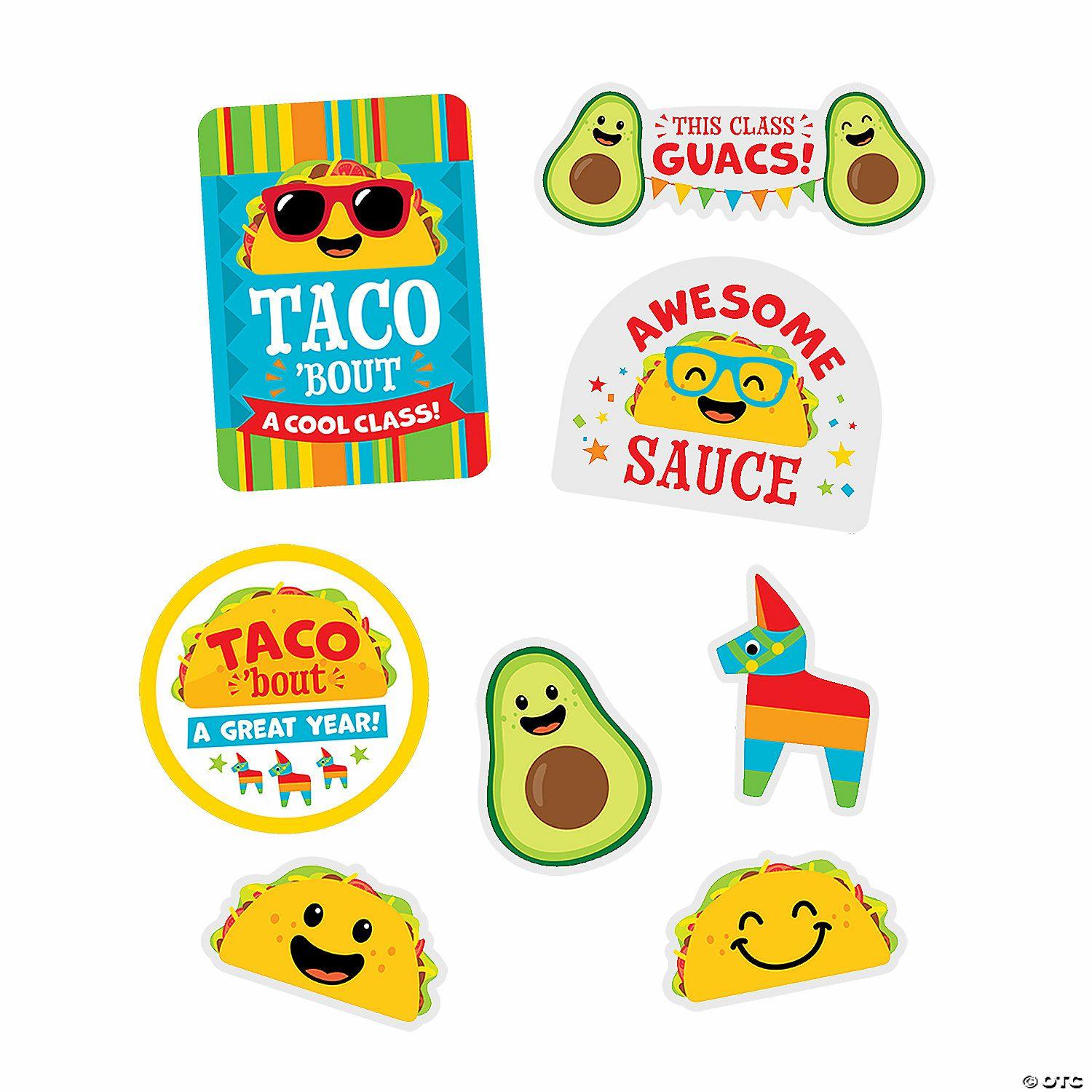 Wall Decorations | Taco &’Bout a Great Year Cutouts – 8 Pc.