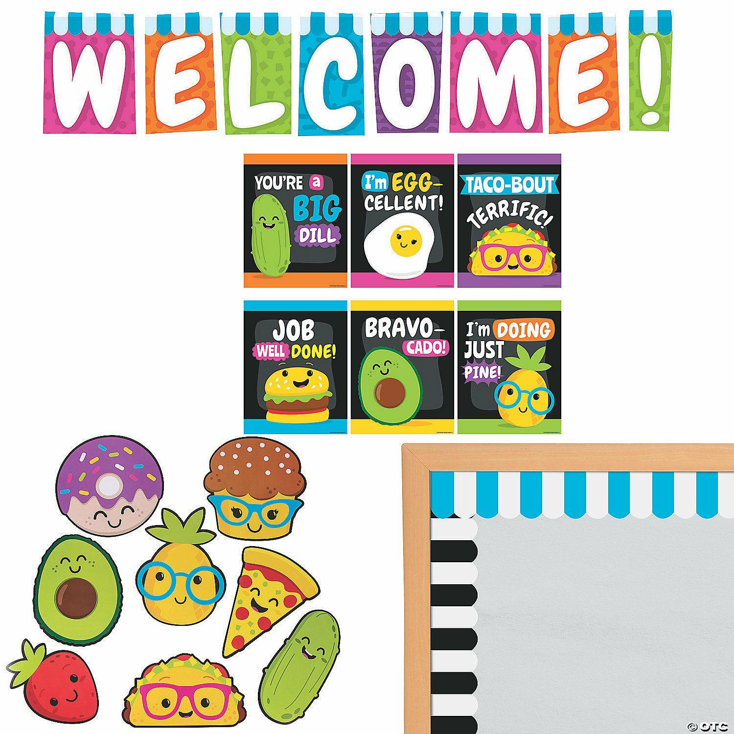 Classroom Decorating Kits | Funtastic Food Friends Classroom Decorating Kit – 34 Pc.