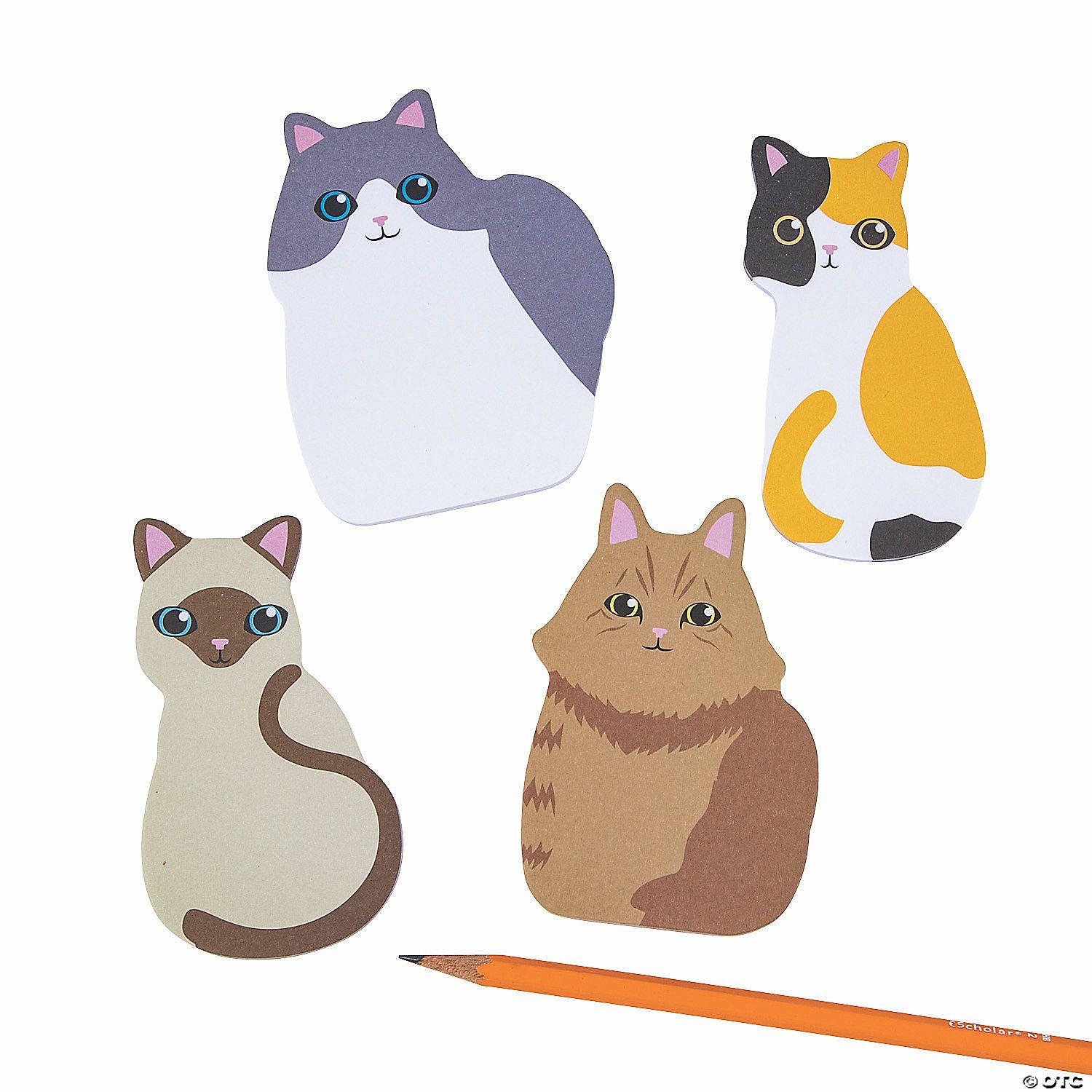 Notepads | Cat Sticky Notes – 12 Pc.