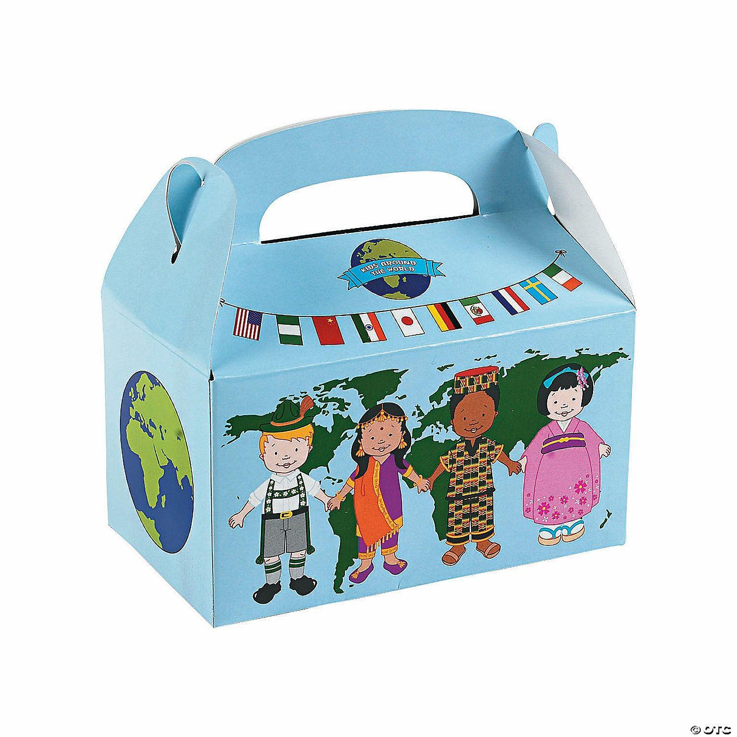 Social Studies | Kids Around the World Favor Boxes – 12 Pc.